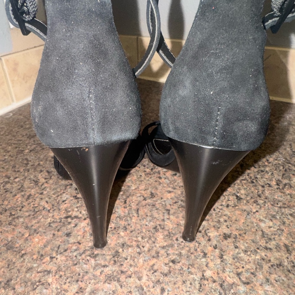 Kendall & Kylie Black ankle strap Heels - Picture 3 of 5